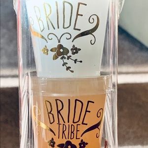 BRIDE BACHELORETTE SET OF 5 SHOT GLASSES